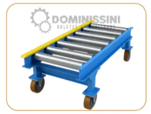 Transportador de correias com roletes