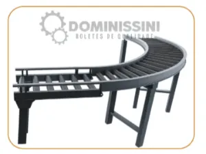 Transportador de roletes motorizados